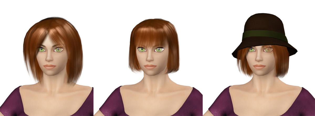 Young Woman 3D model_10