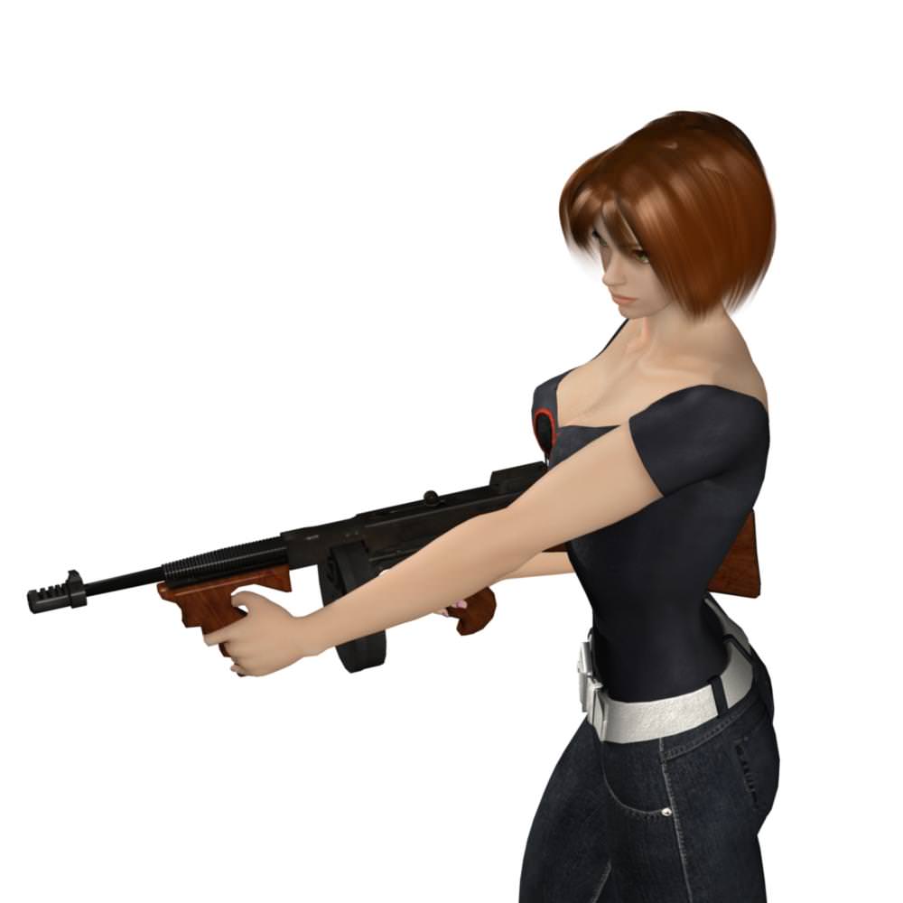 Young Woman 3D model_31