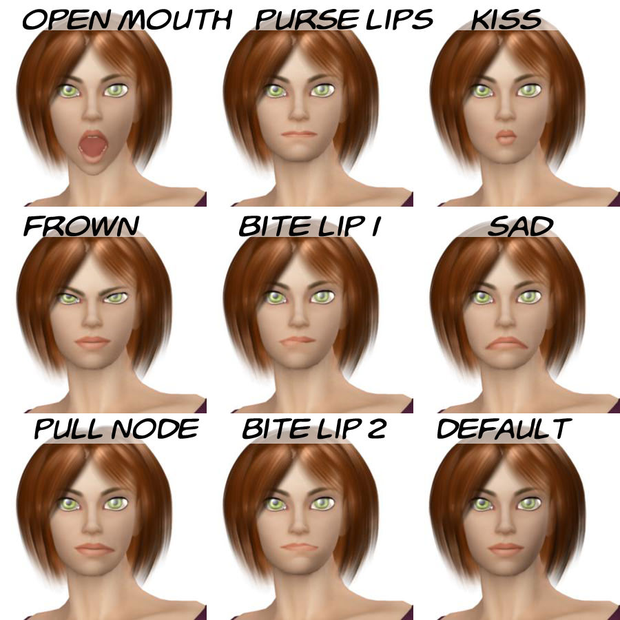 Young Woman 3D model_6