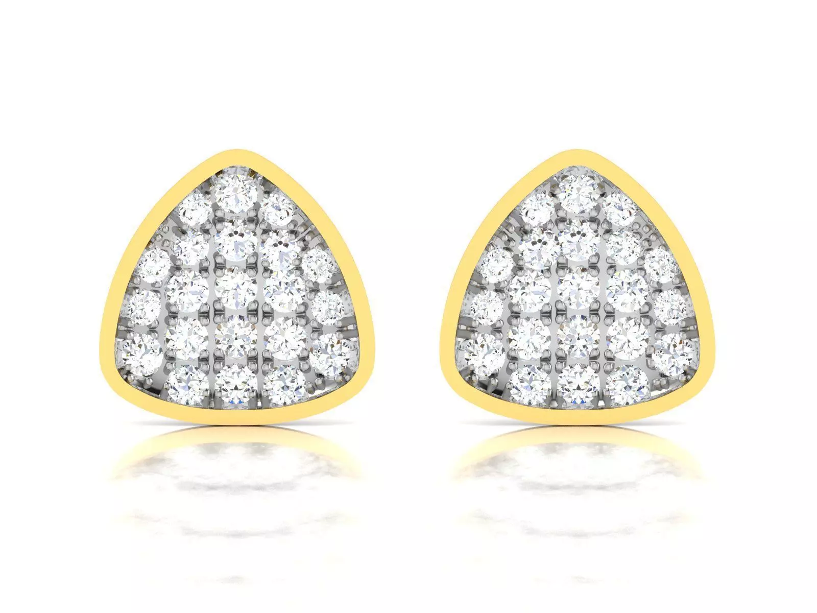 Earrings-3549 gold plated plug 3D print model