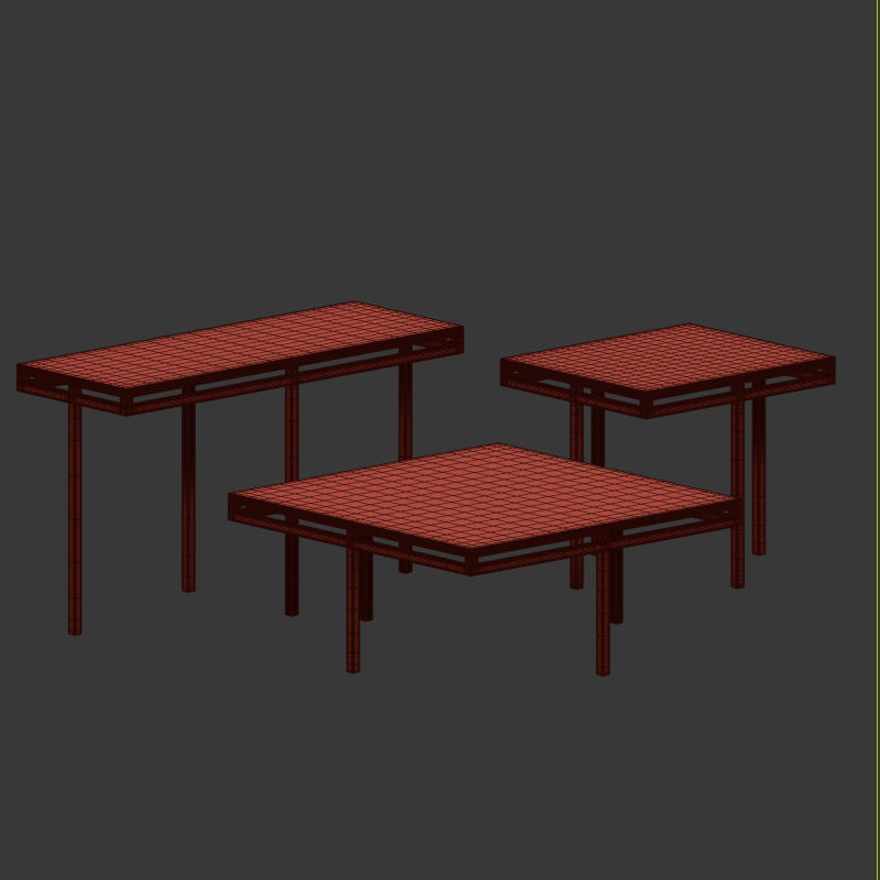 East ParkTables 3D model_4