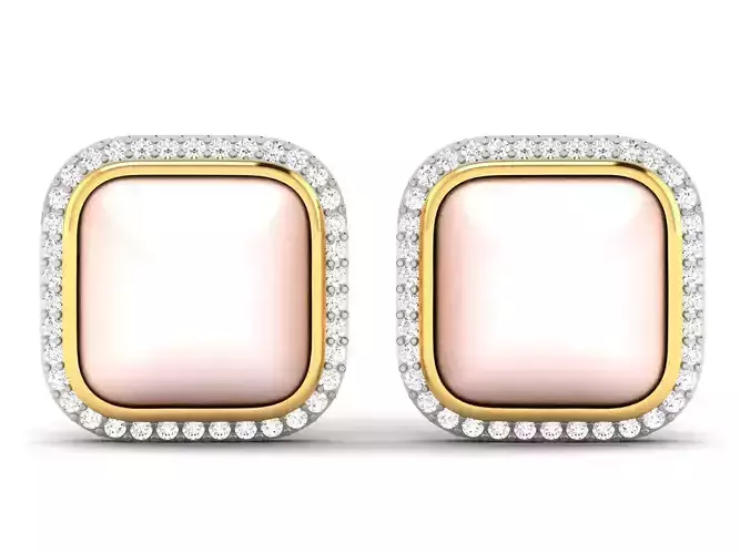 Earrings-8971 mother of pearl stud earrings