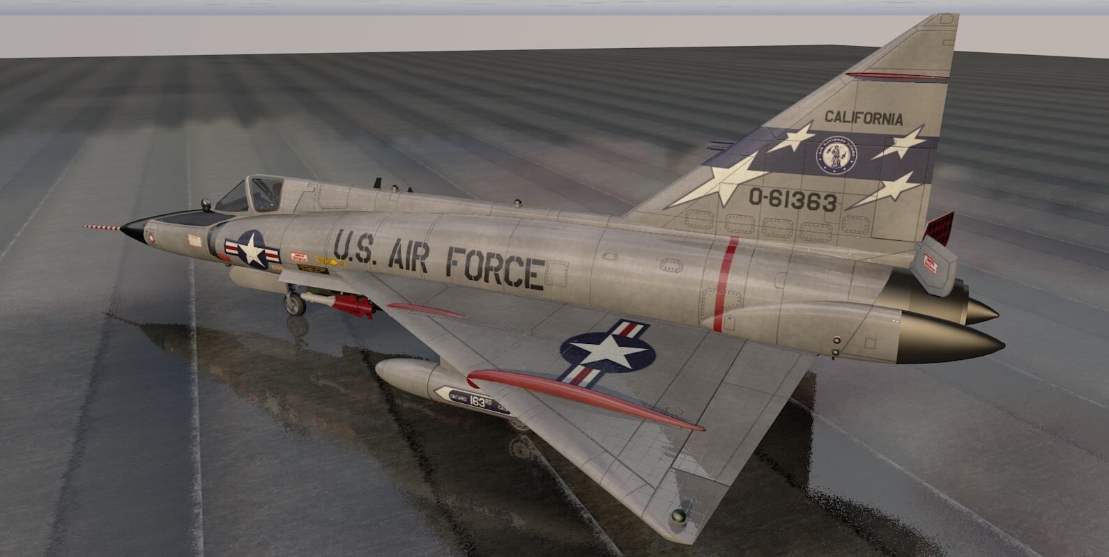 Convair F-102 Delta Dagger 3D model_1