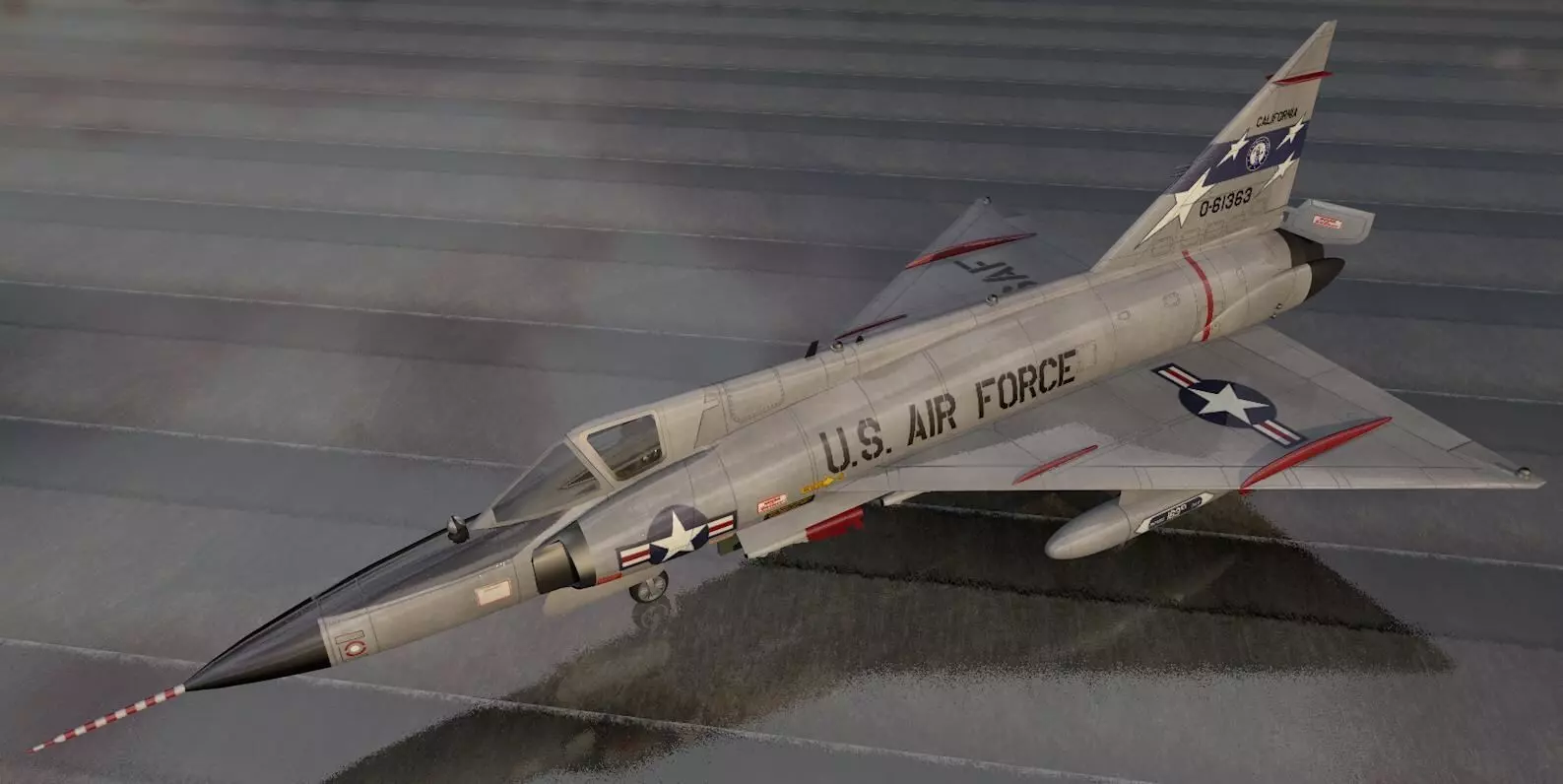 Convair F-102 Delta Dagger 3D model_0