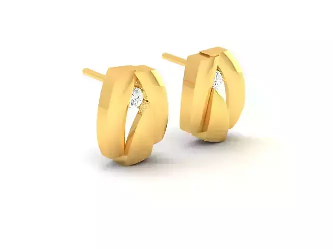 Earrings-8603 gold stud earring