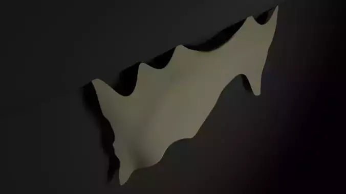 Ceiling Cover Up cloth Low-poly 3D model