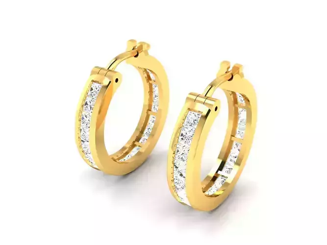 Earrings-8558 gold hoop earring