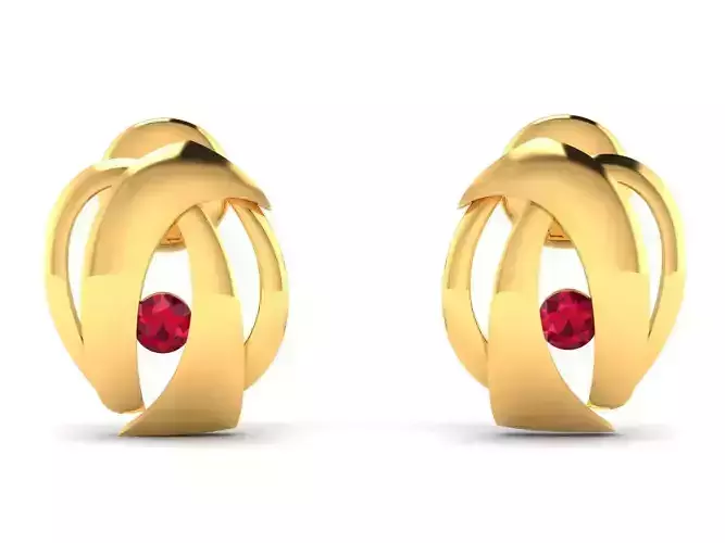 Earrings-8427 gold stud earring