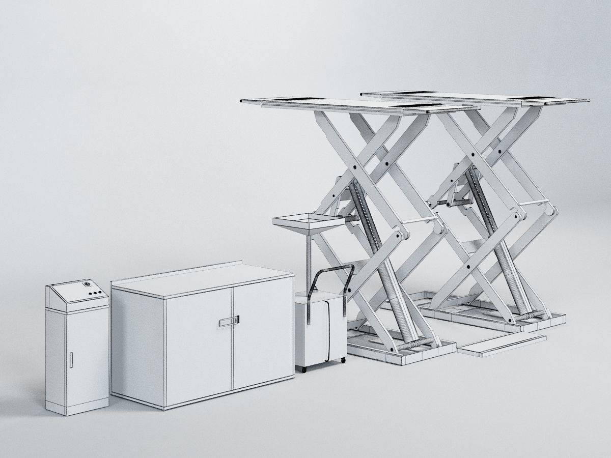 Repair Shop Props 3D model CGTrader