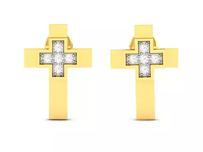 Earrings-7686 gold stud earring