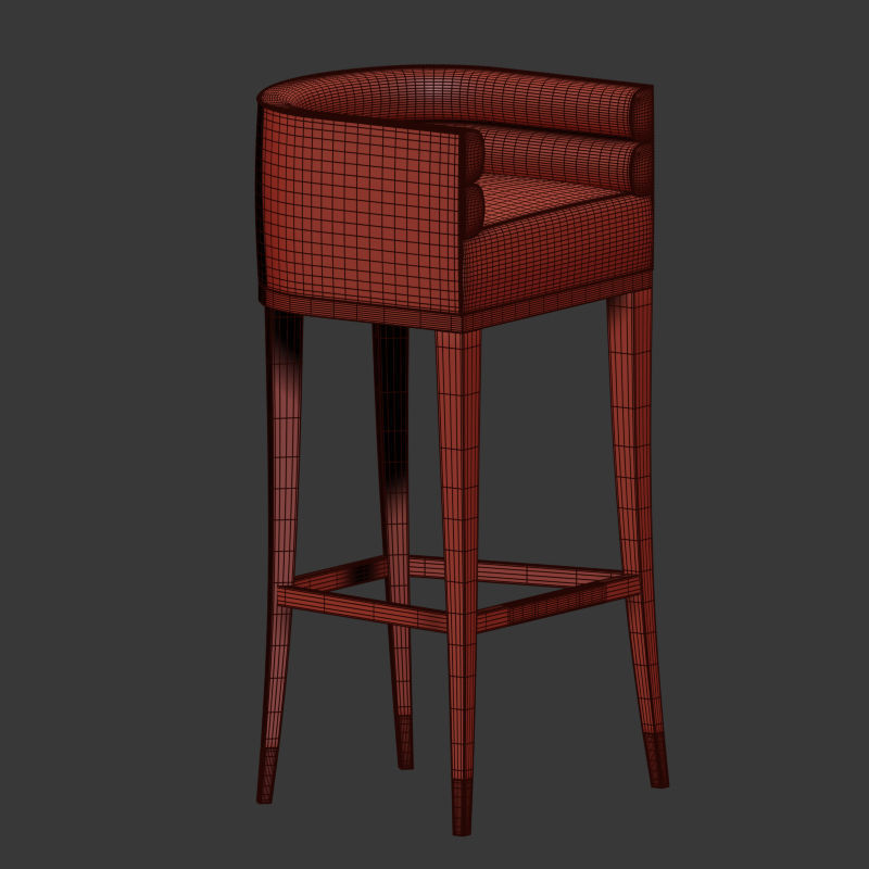 MAA BAR STOOL BRABBU  3D model_4