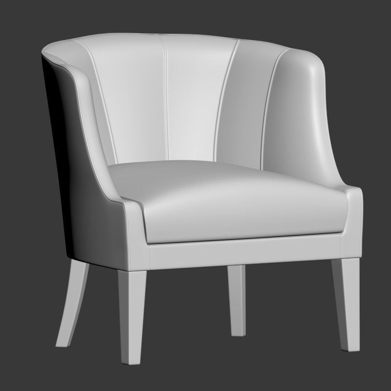 BEGONIA ARMCHAIR - BRABBU  3D model_2