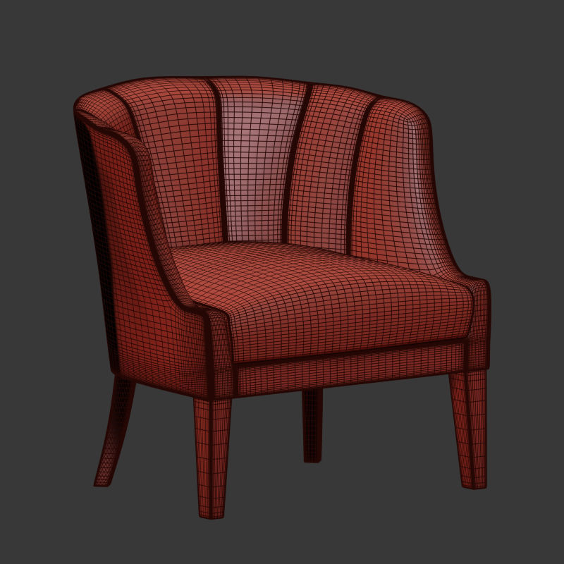 BEGONIA ARMCHAIR - BRABBU  3D model_4