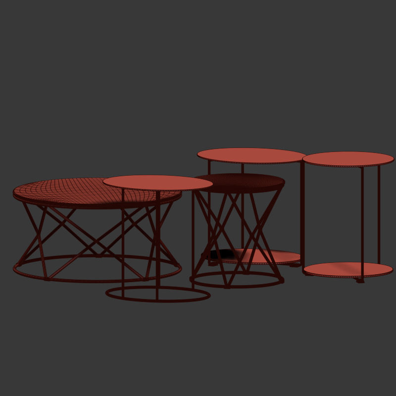 Moi Mio Coffee Side Tables by Christine Kroencke 3D model_4