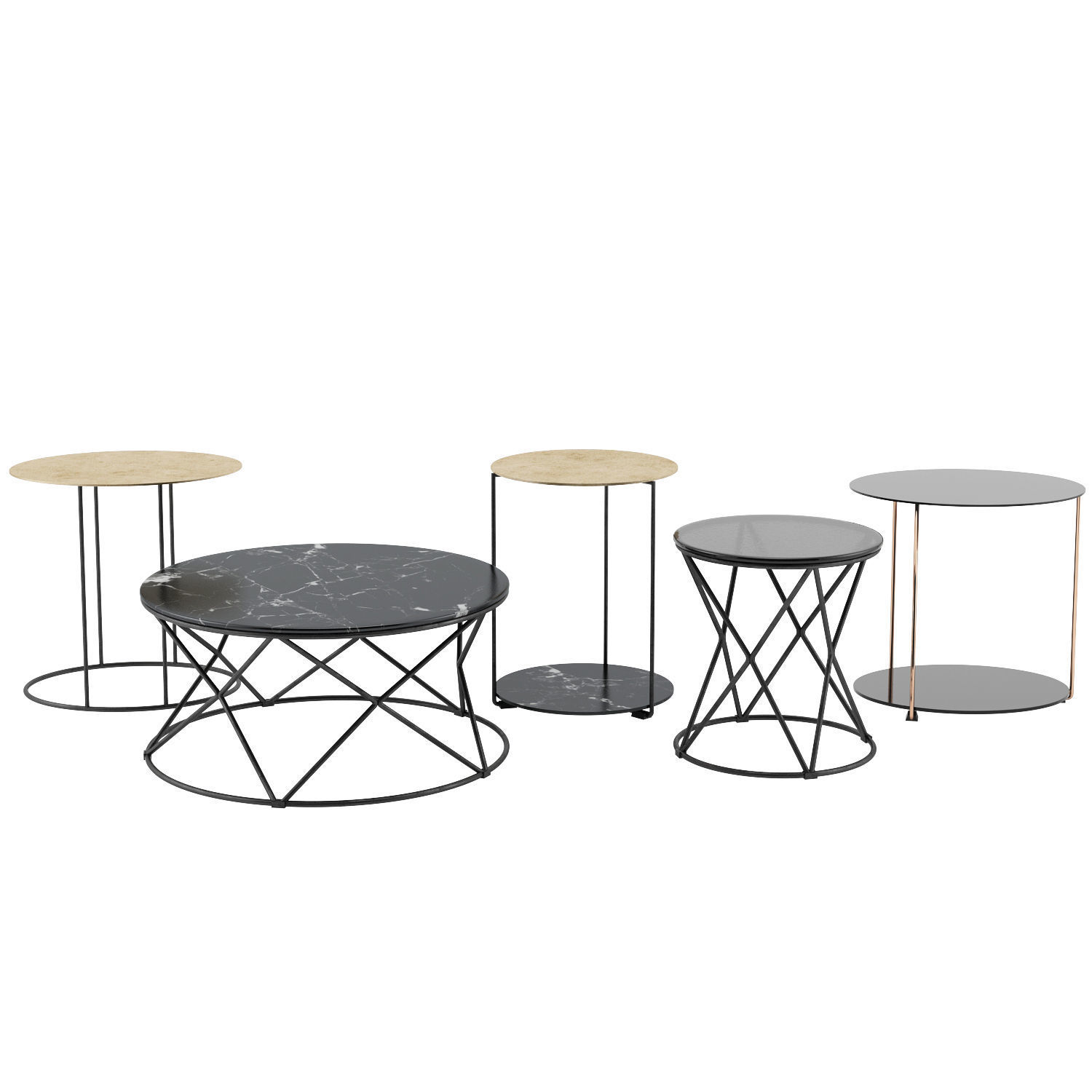 Moi Mio Coffee Side Tables by Christine Kroencke 3D model_1