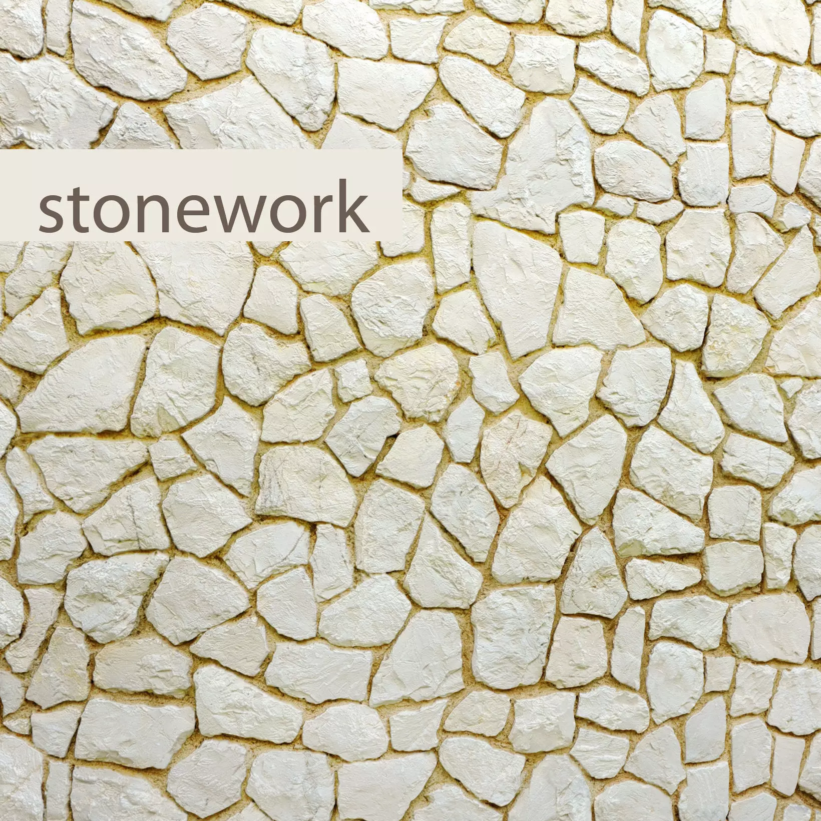 Stone Wall 3D model_0