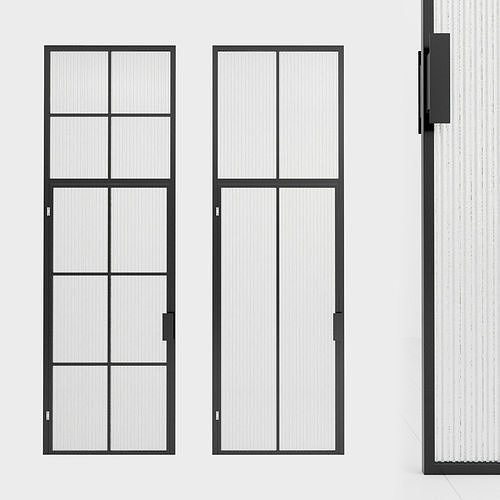 Glass partition door 94 Low-poly 3D model