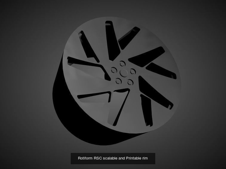 Rotiform scalable and Printable rims 3D Model Collection_9