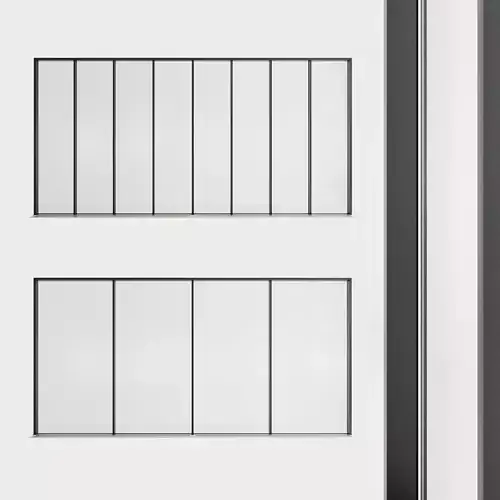 Panoramic glazing Stained glass 44 Low-poly 3D model