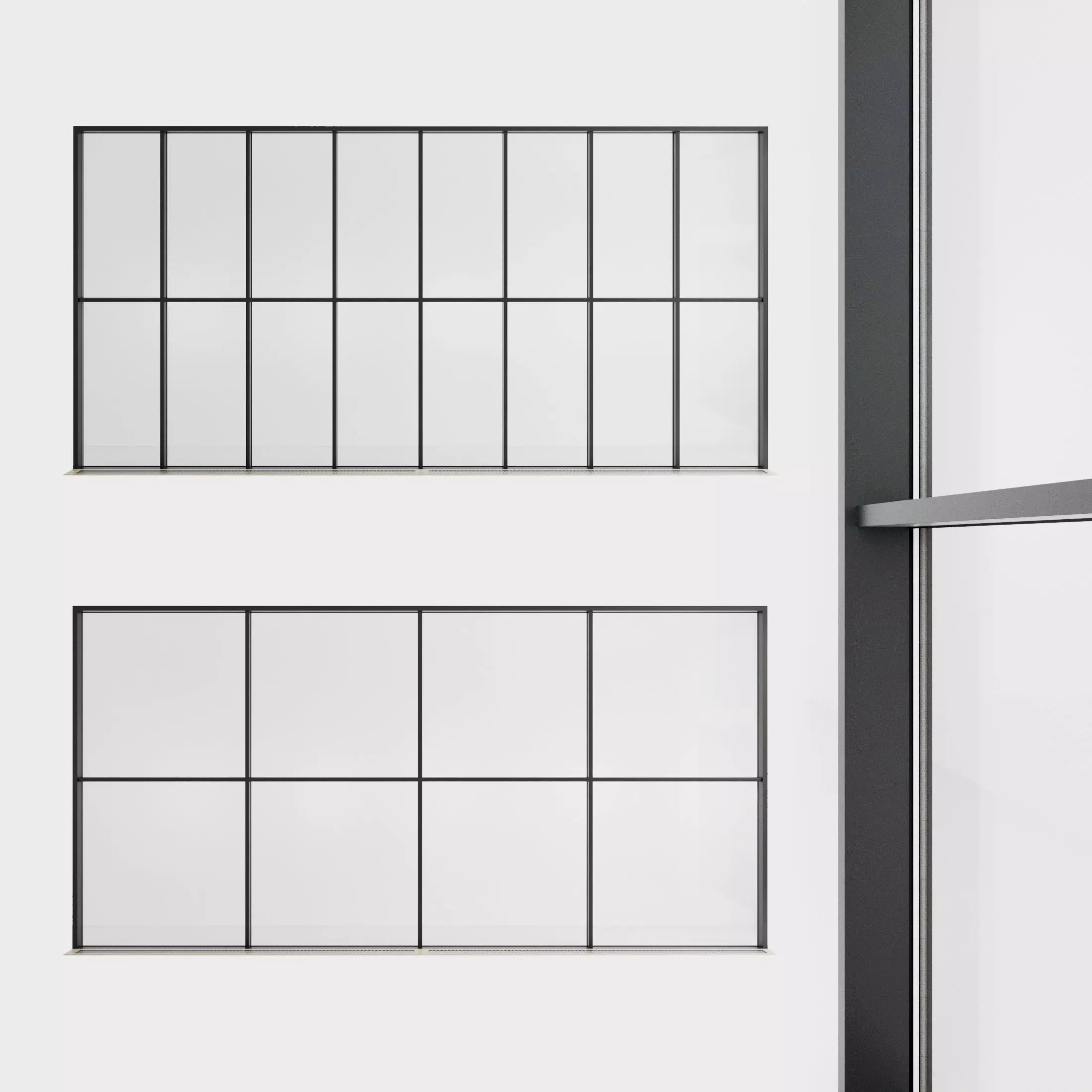 Panoramic glazing Stained glass 42 Low-poly 3D model_0