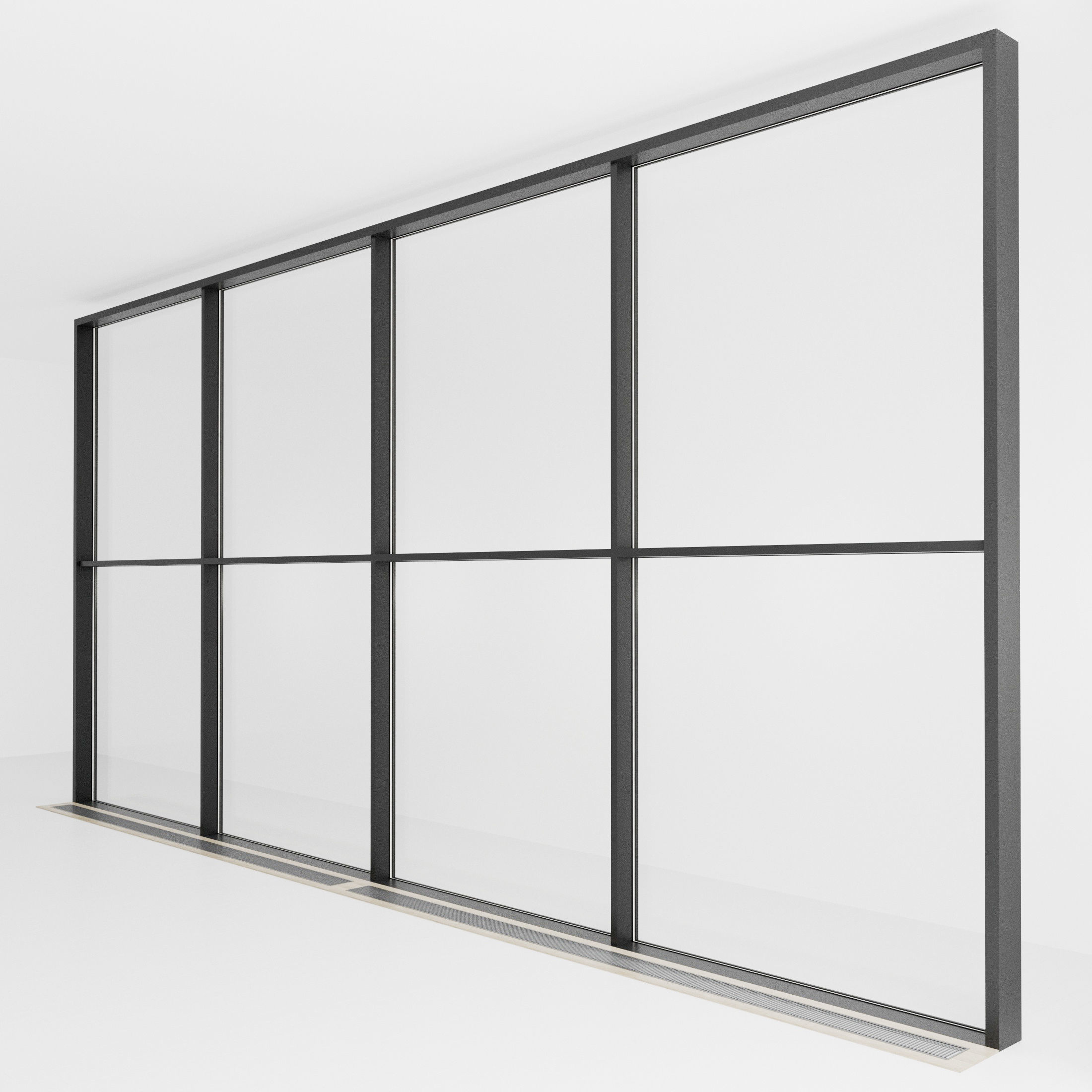 Panoramic glazing Stained glass 42 Low-poly 3D model_3