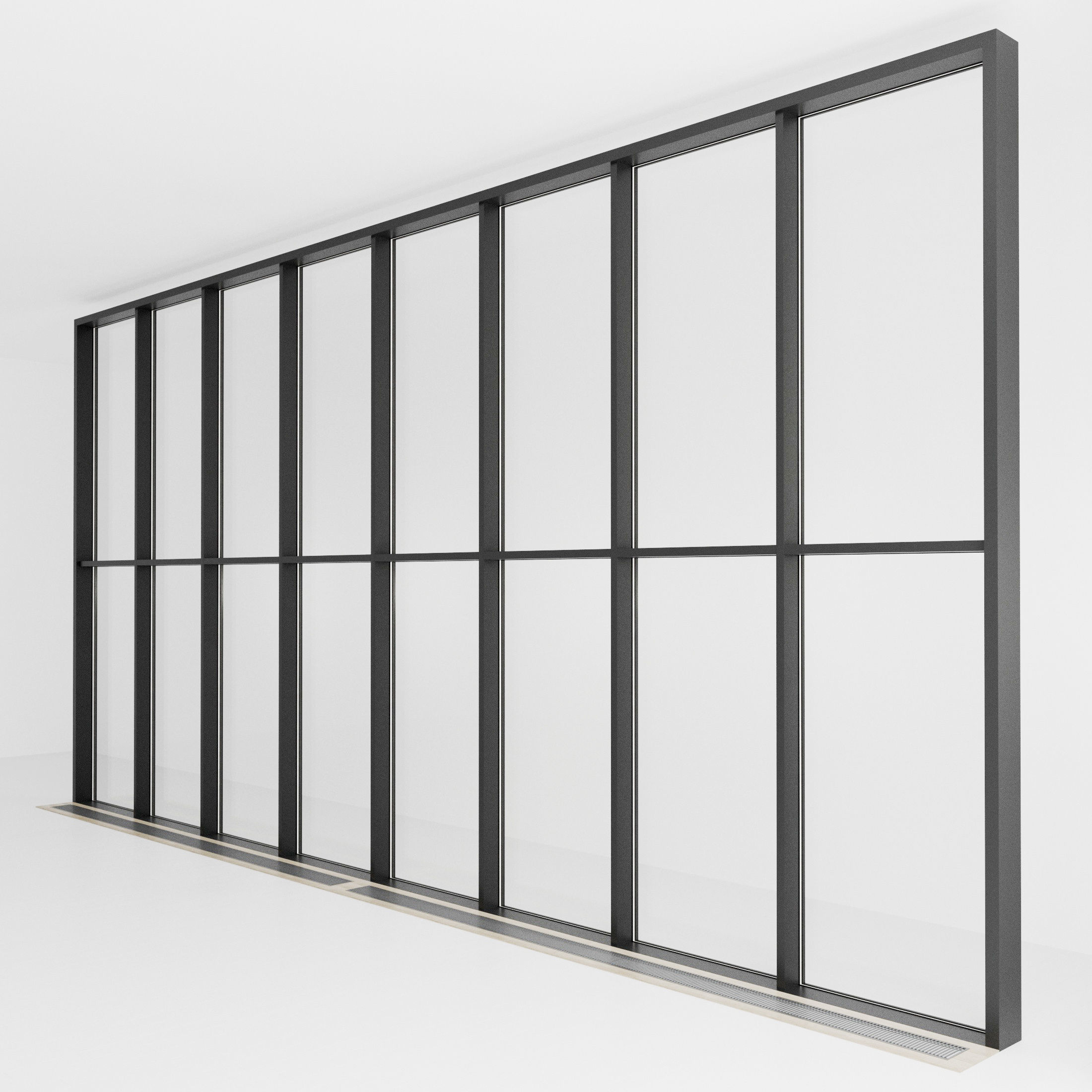 Panoramic glazing Stained glass 42 Low-poly 3D model_2