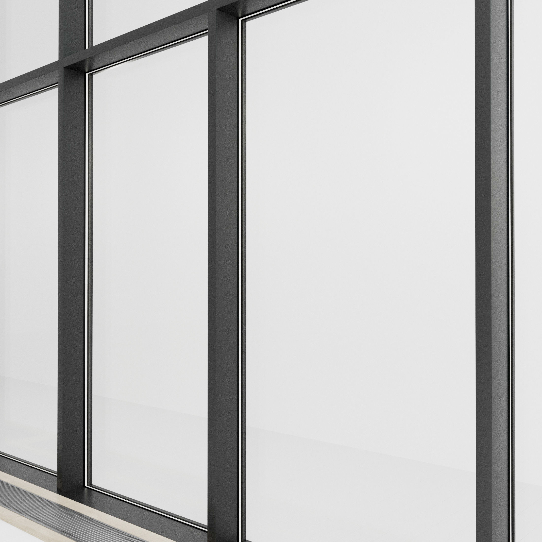 Panoramic glazing Stained glass 42 Low-poly 3D model_1