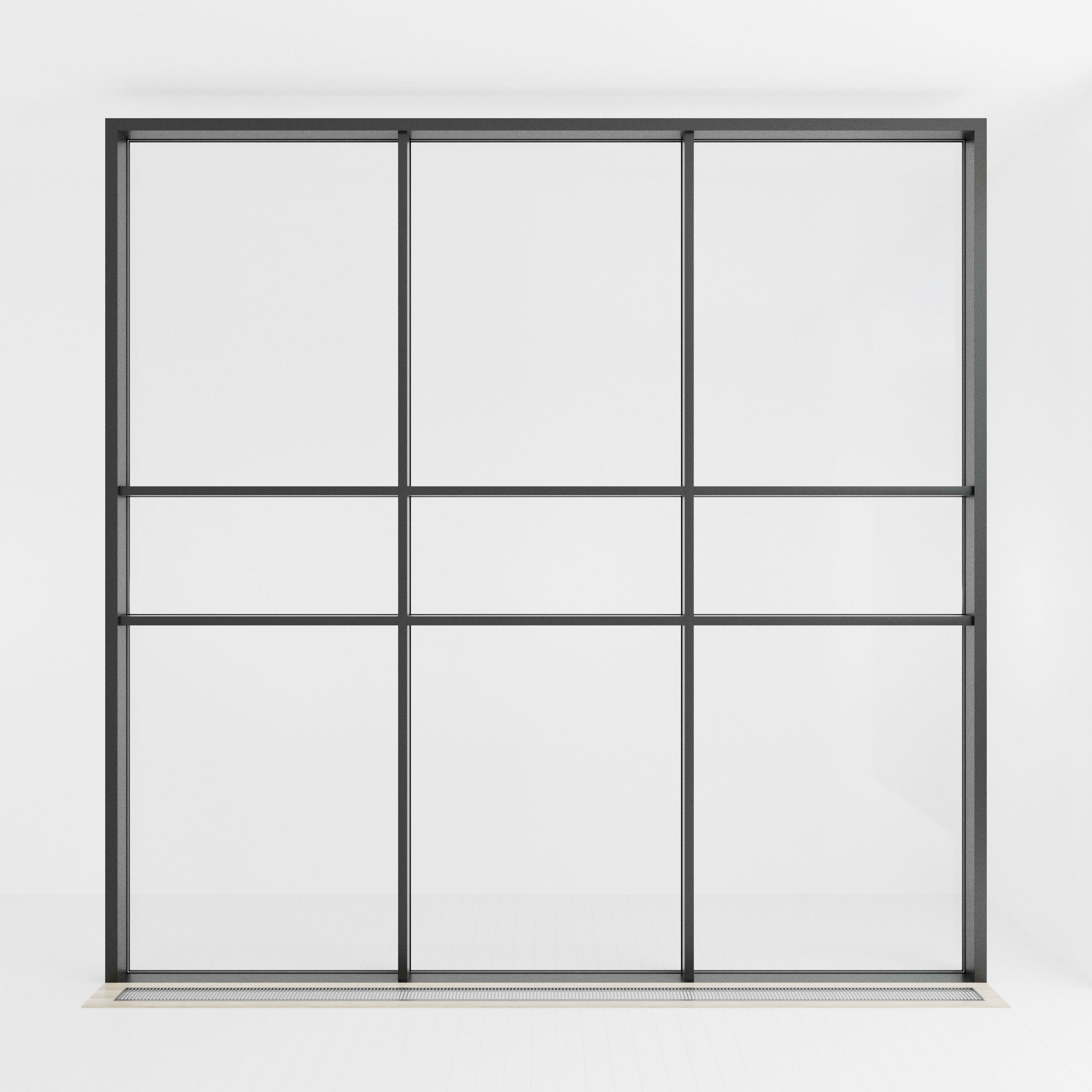 Panoramic glazing Stained glass 41 Low-poly 3D model_2