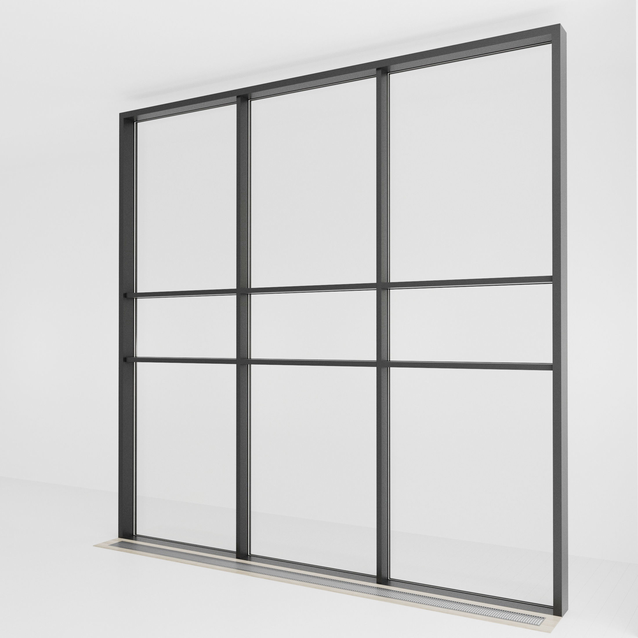 Panoramic glazing Stained glass 41 Low-poly 3D model_1