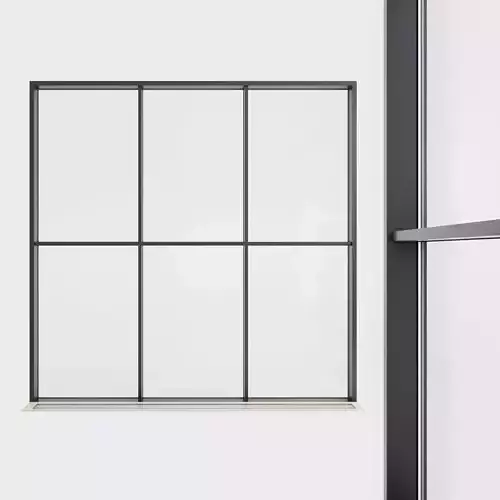 Panoramic glazing Stained glass 40 Low-poly 3D model