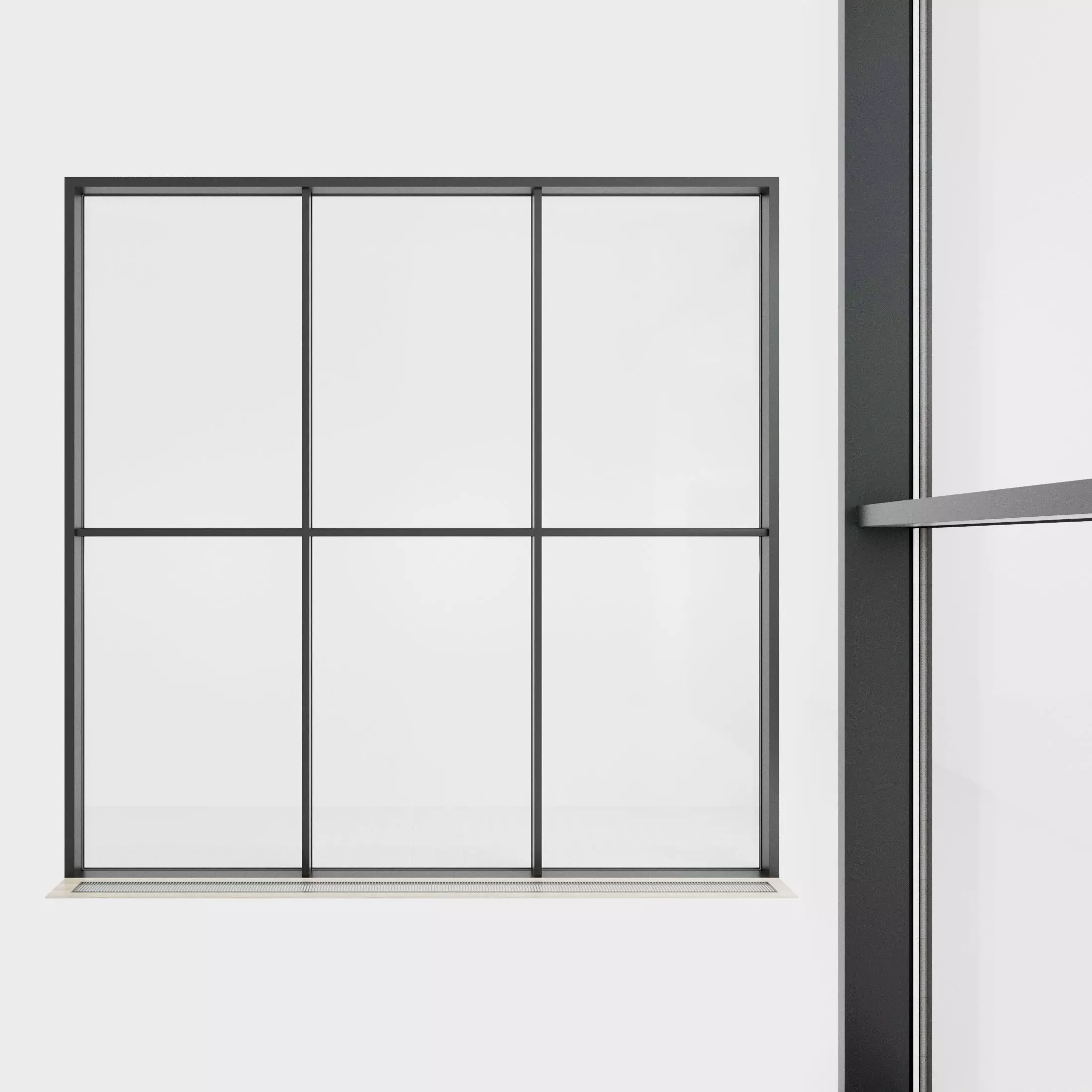 Panoramic glazing Stained glass 40 Low-poly 3D model
