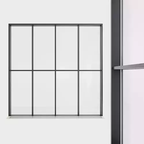 Panoramic glazing Stained glass 36 Low-poly 3D model