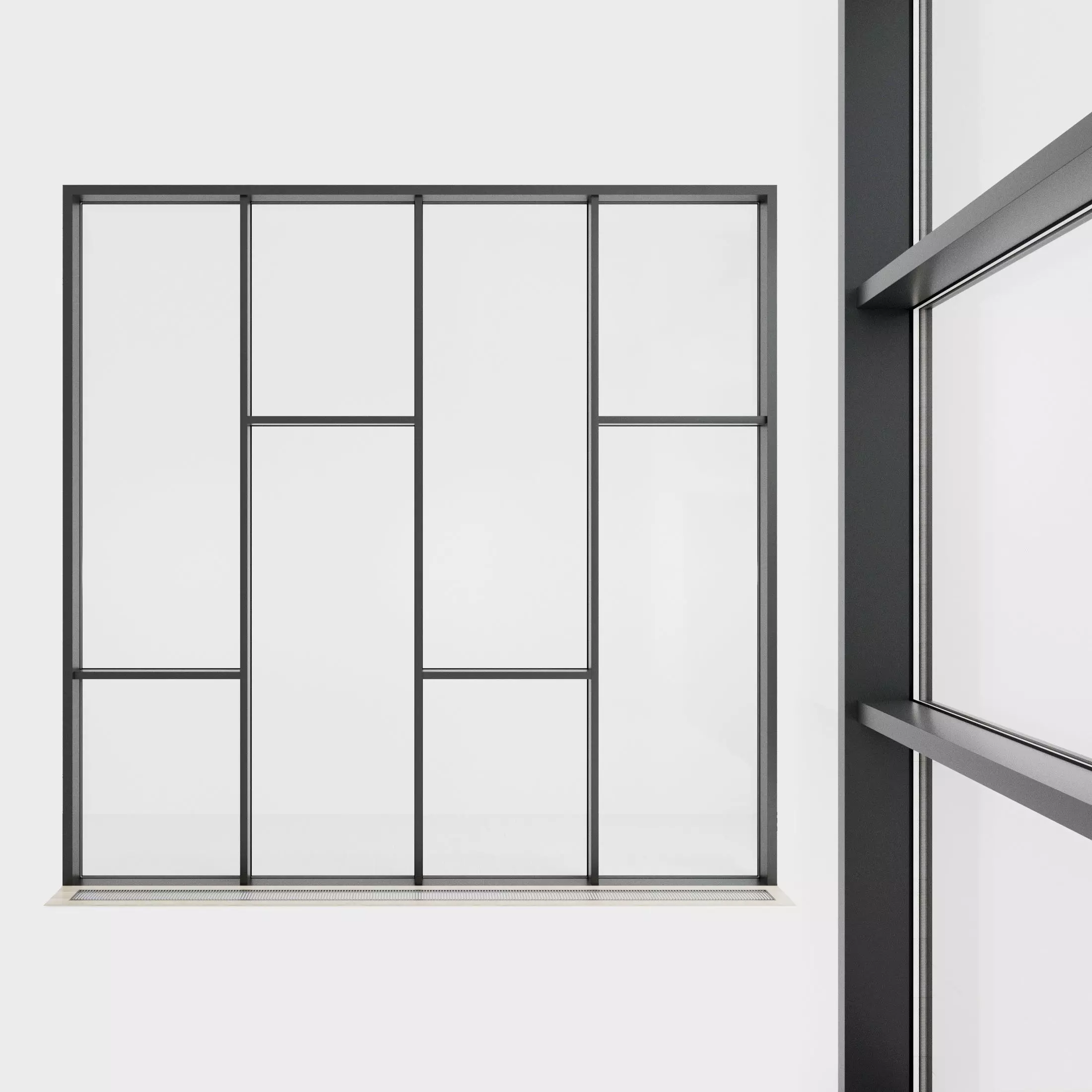 Panoramic glazing Stained glass 34 Low-poly 3D model_0