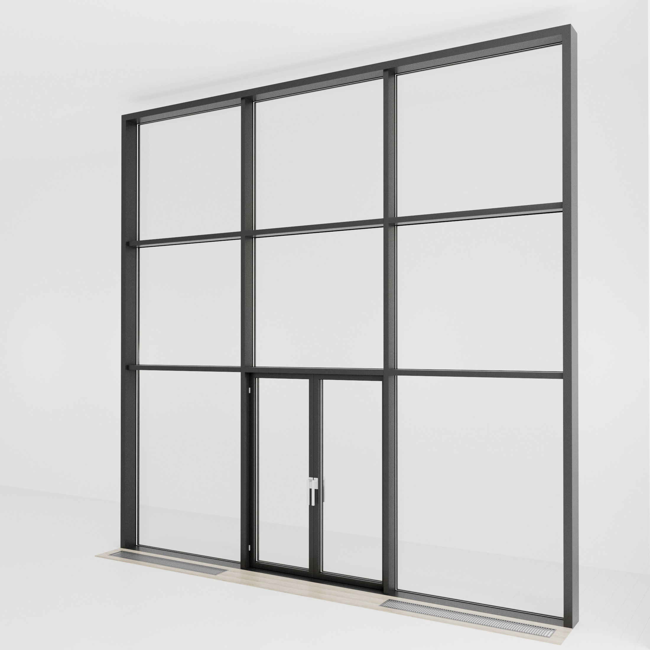 Panoramic glazing Stained glass 31 Low-poly 3D model_1