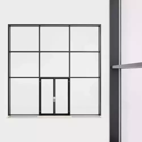 Panoramic glazing Stained glass 31 Low-poly 3D model
