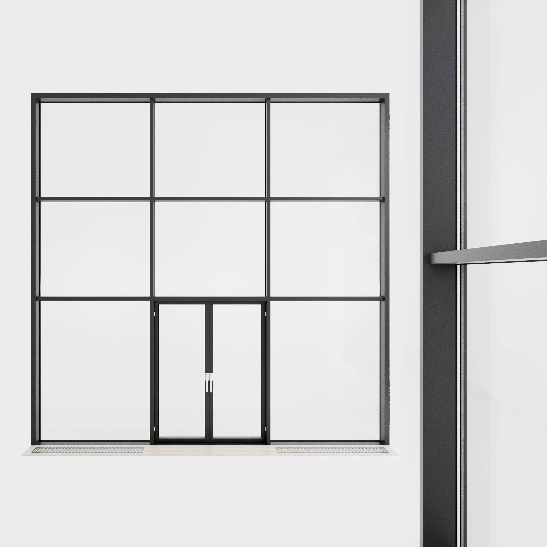 Panoramic glazing Stained glass 31 Low-poly 3D model_0