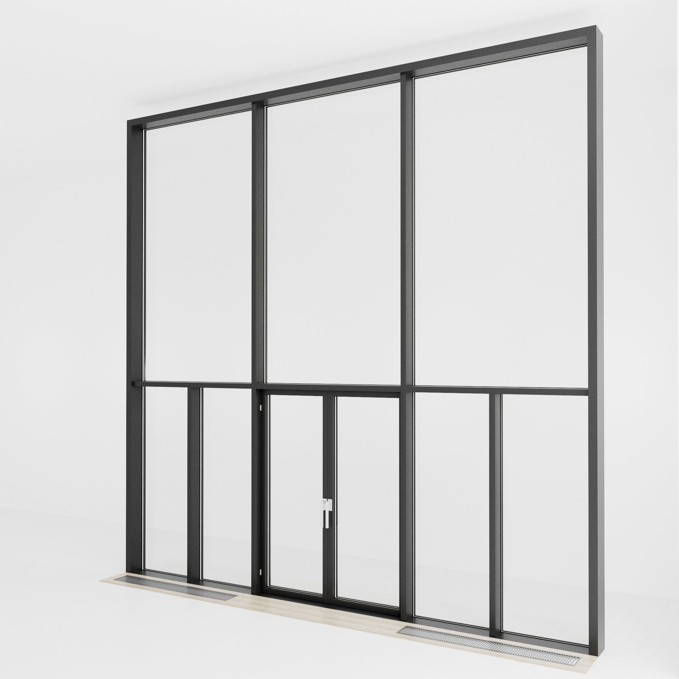 Panoramic glazing Stained glass 27 Low-poly 3D model_1