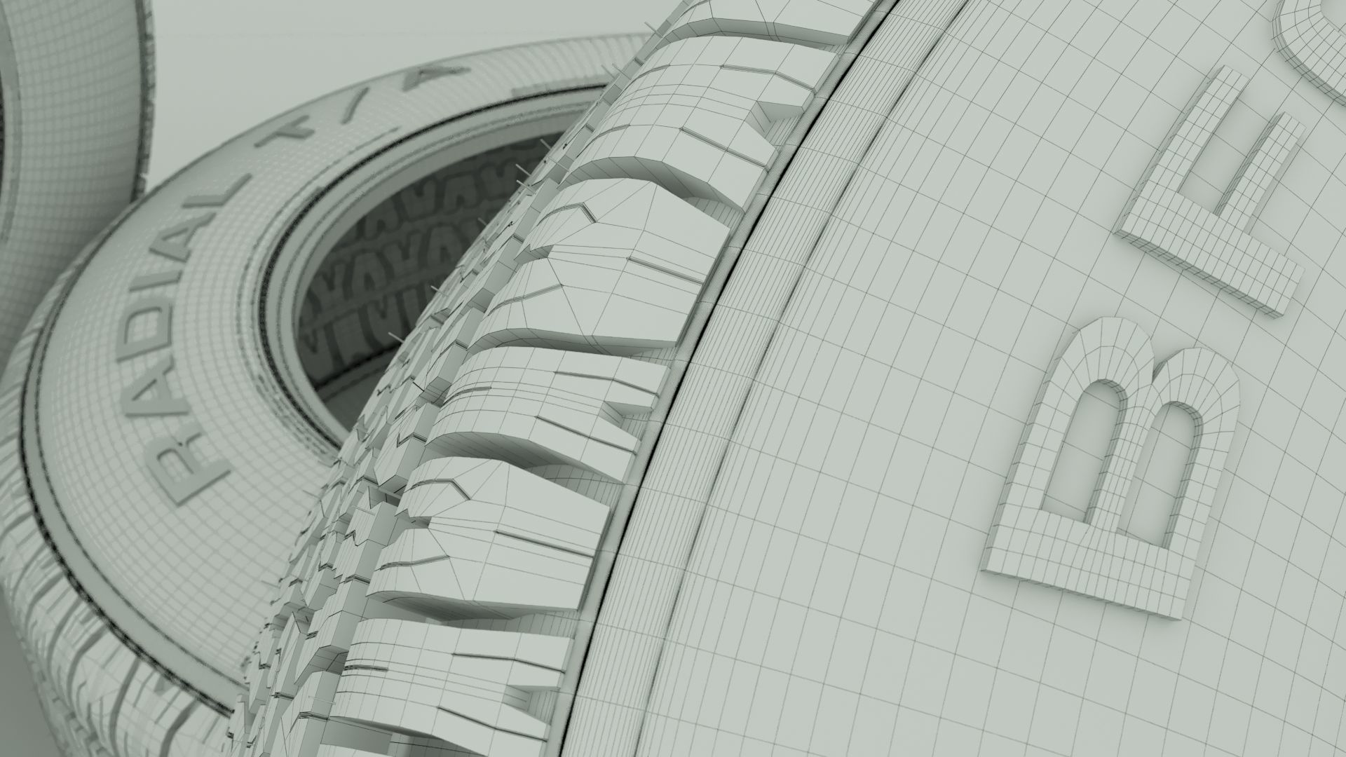 Bf Goodrich 1968 tire 3D model_3