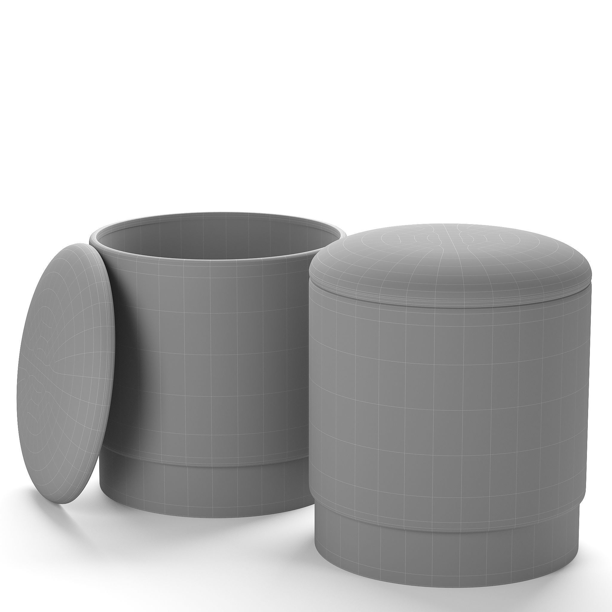 Pouf Loft concept Bright PUF Print 3D model_1