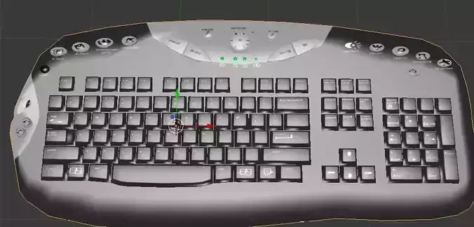 keyboard computer with light