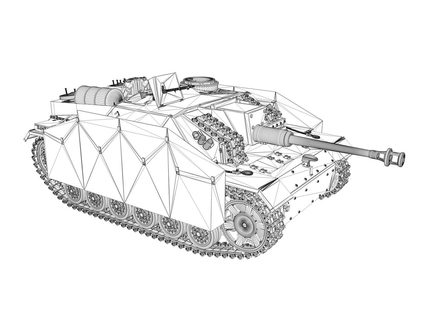 StuG III - Ausfuerung G - Early Production  3D model_12