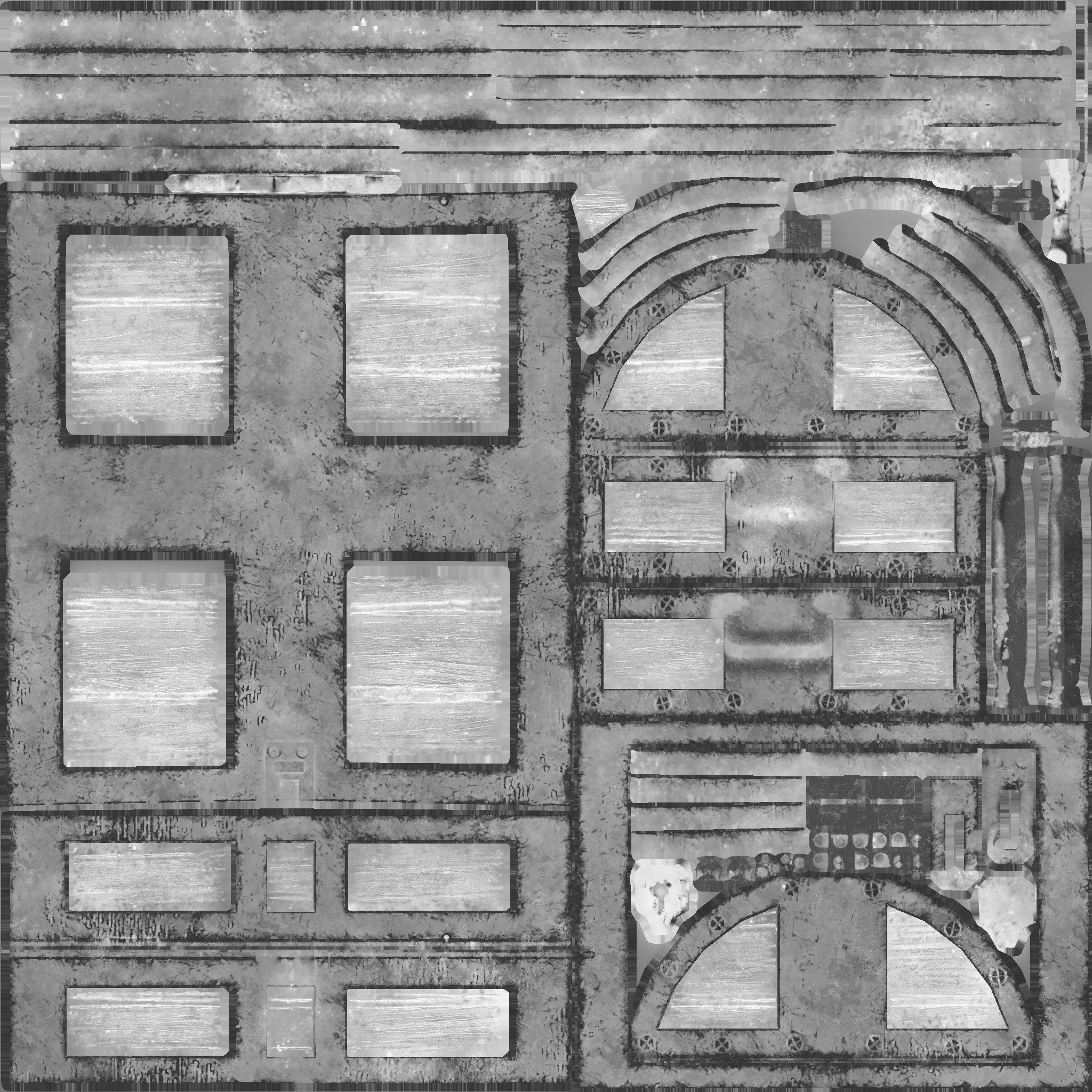 Old chest Low-poly 3D model_6