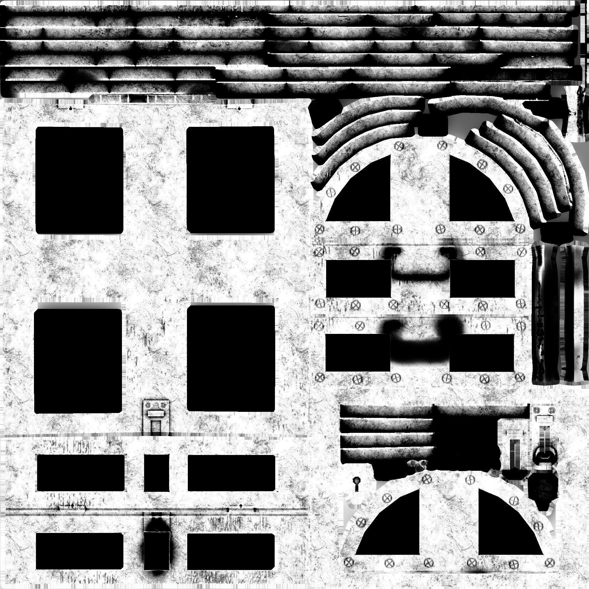 Old chest Low-poly 3D model_4