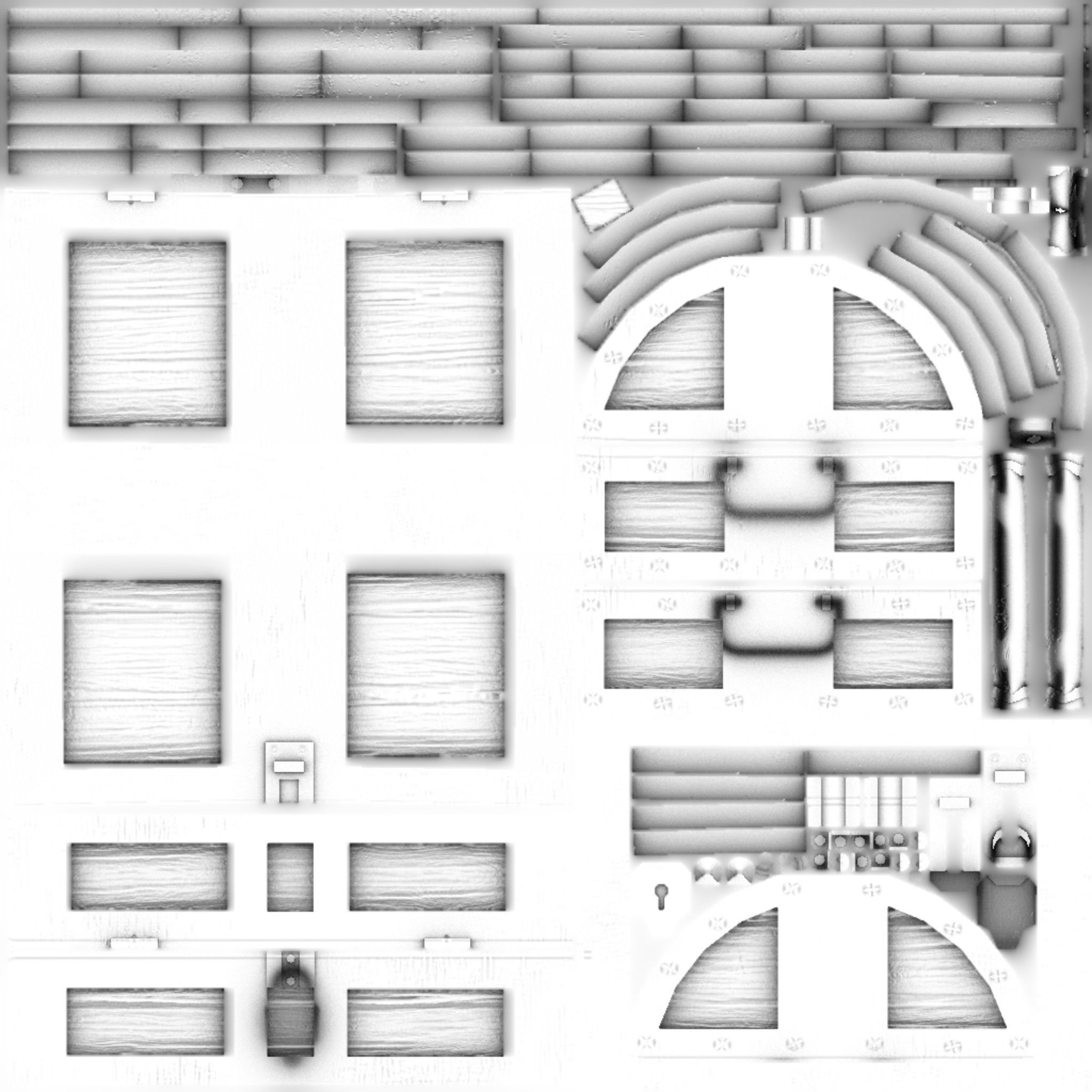 Old chest Low-poly 3D model_2