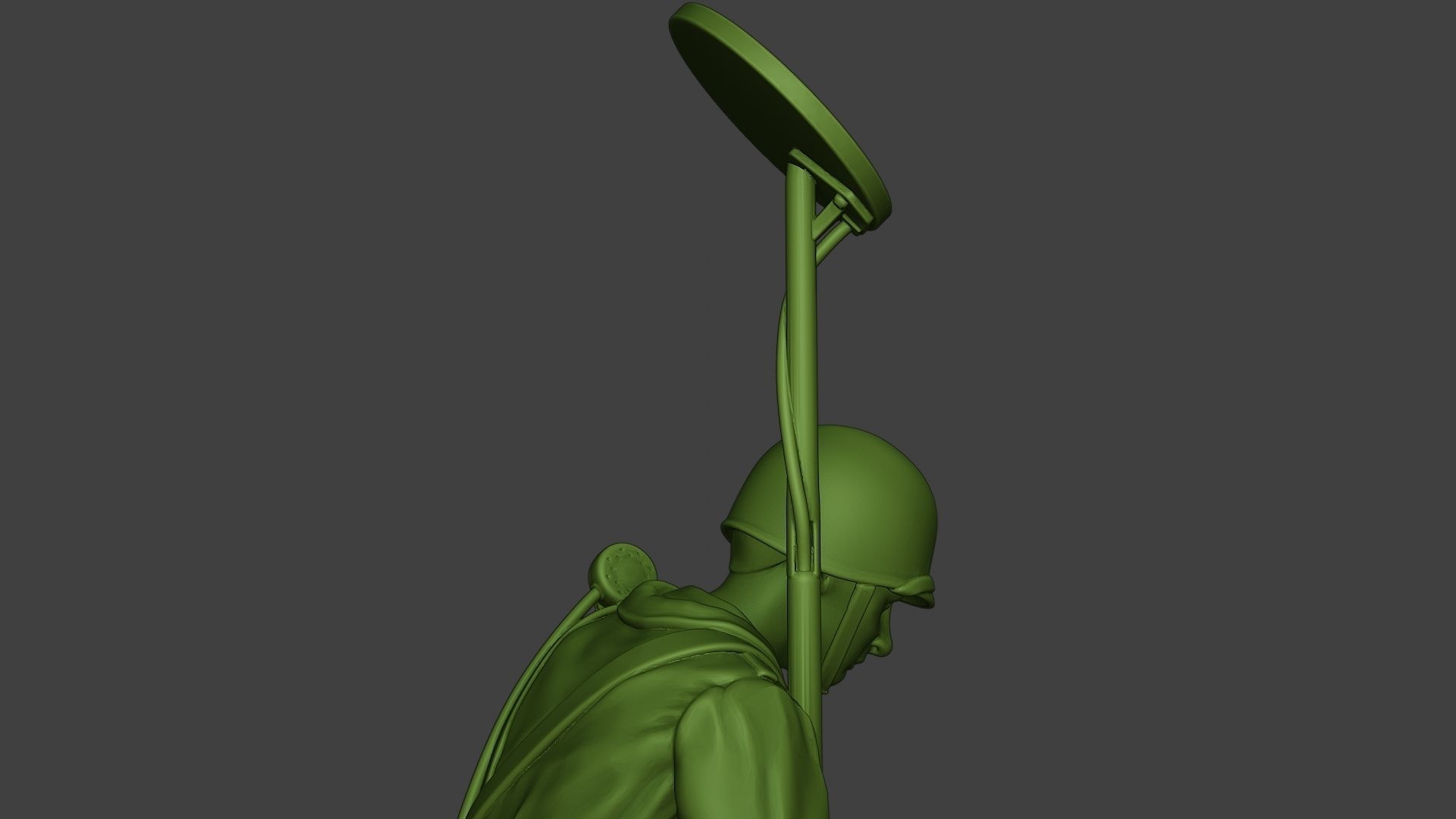 American engineer soldier ww2 Searching A9 3D print model_19