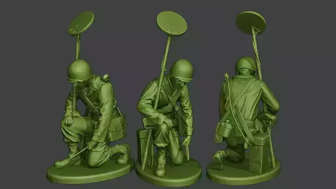 American engineer soldier ww2 Searching A9 3D print model
