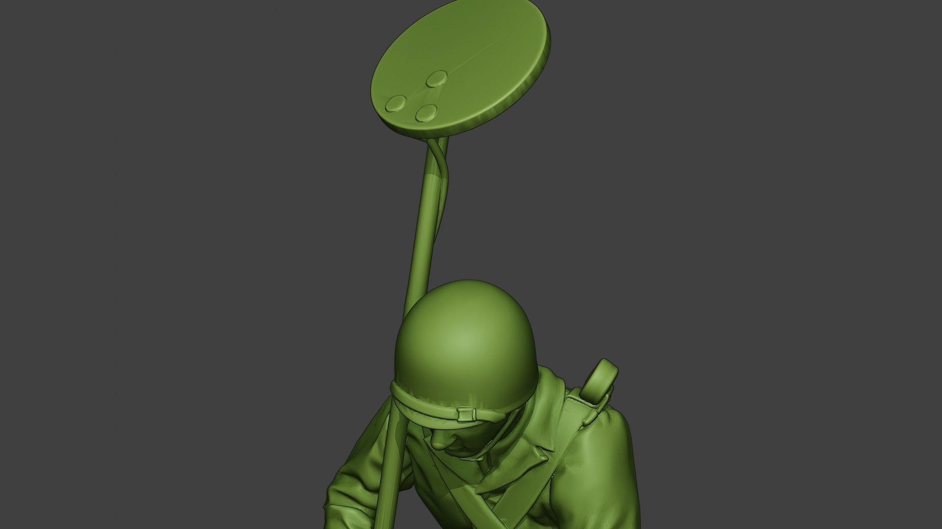 American engineer soldier ww2 Searching A9 3D print model_17