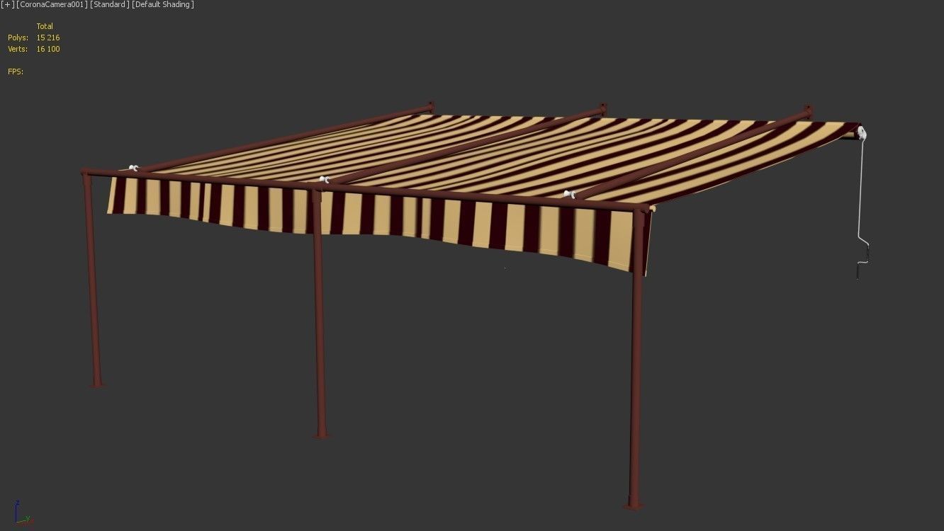 Awning Canopy Marquise 3D model_10