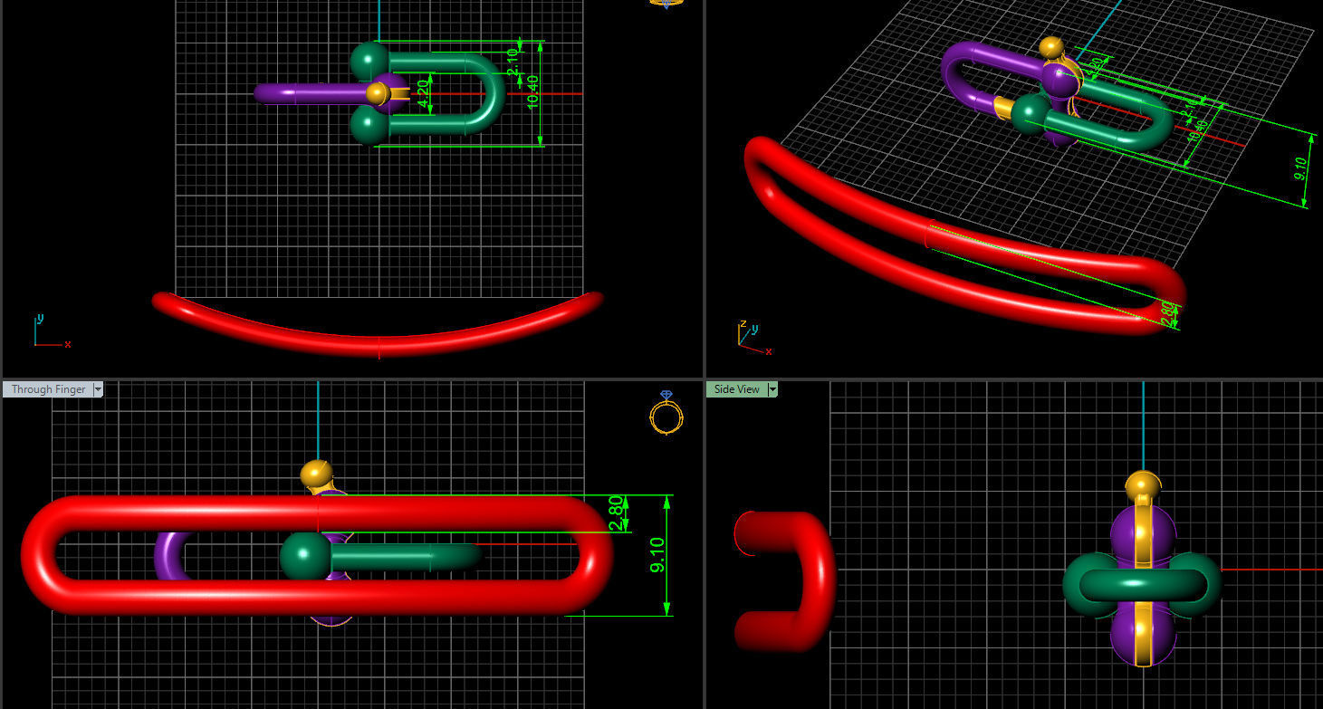 Link Bracelet 1 3D print model_3