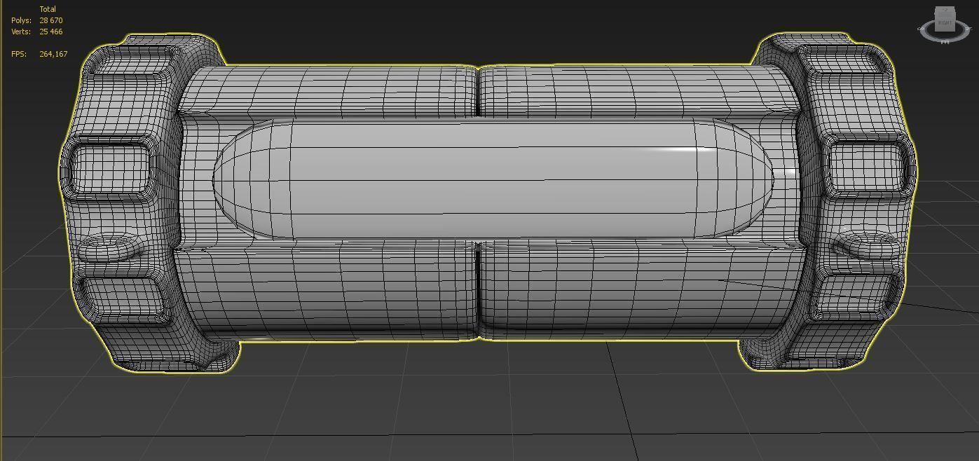 Hi-Fi portable 3D model_1